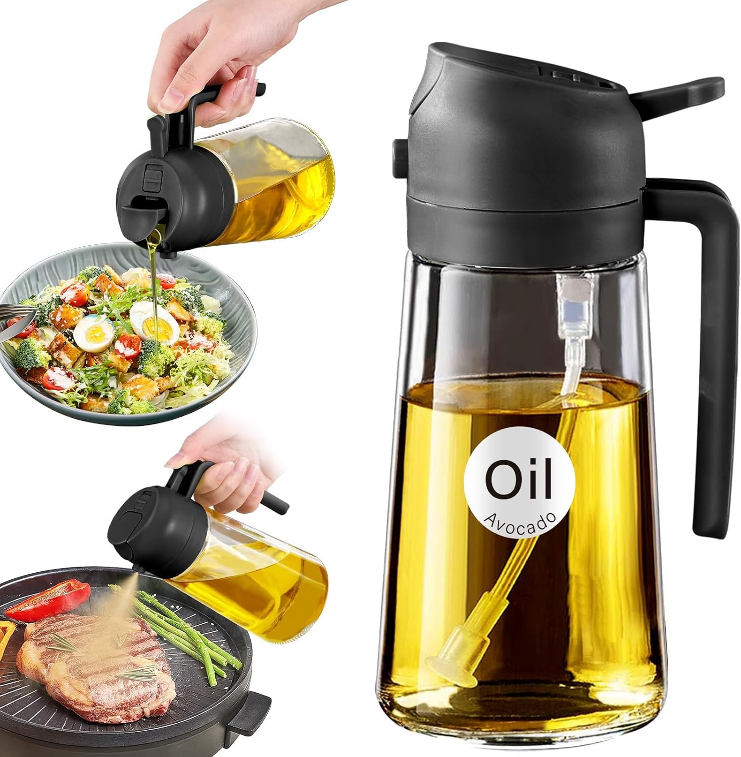 Oil Sprayer for Cooking with Stickers
